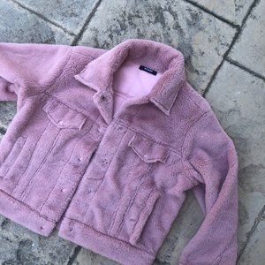 Azelea Pink Fuzzy Jacket